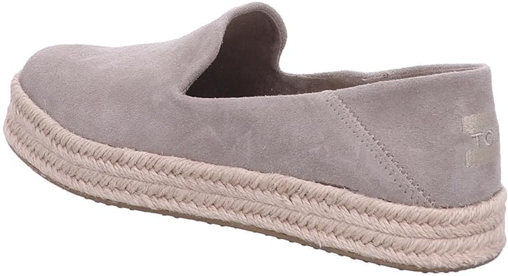 Toms Santiago Espadrilles Fabiolas Mens Prill Heel Light Gray Slipper