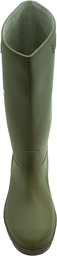 Dunlop Pricemastor Green Rubber Work Boots For Men