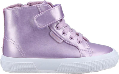 Superga Buscemi Lilac Leather Upper/ Glitter Faux Top Fashion Sneakers