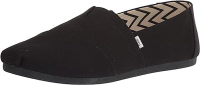 Toms Alpargata Flat Bobs Plush-Peace Black Mens Casual Shoe