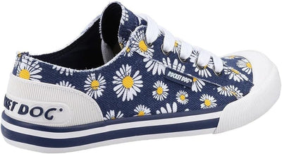 Rocket Dog  Women Homer Daisy Print Navy Casual Comfort Trainer