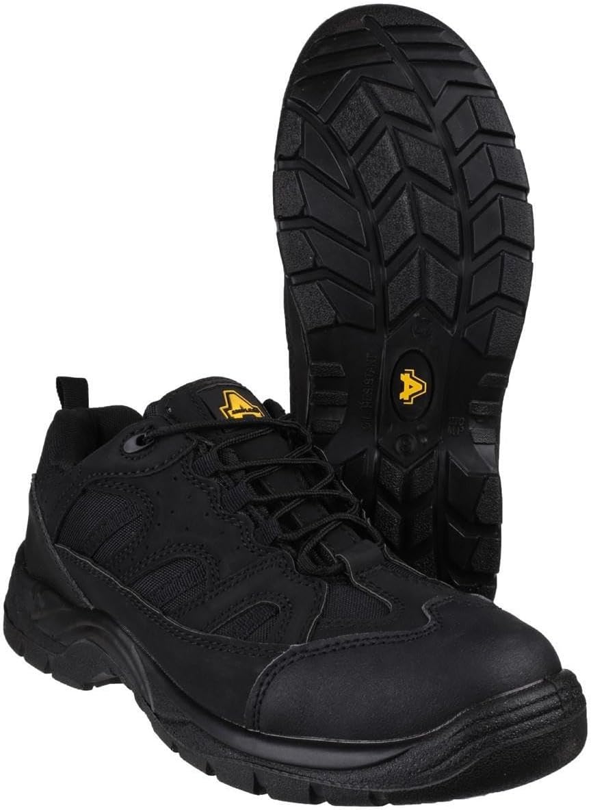 Amblers Safety Black Vegan Lightweight Safety Shoe