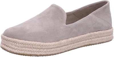 Toms Santiago Espadrilles Fabiolas Mens Prill Heel Light Gray Slipper