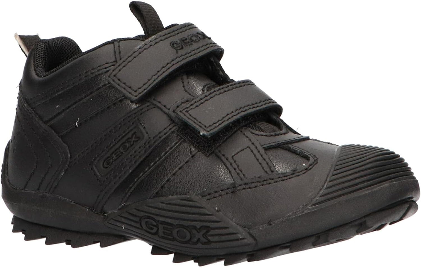 Geox Savage Trainers C Leather Boys Kids Infant School Shoes