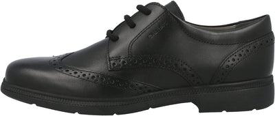 Geox Federico Paso Fino Unique Pattern Leather School Shoe