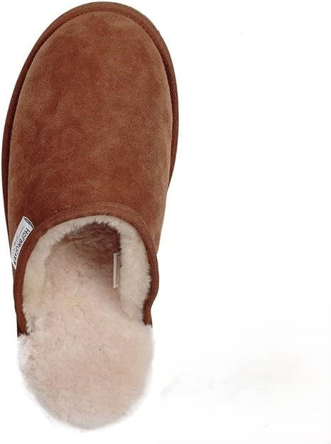 Lambretta Mule Steve Madden Men’s Suede Faux Shearling Rubber Sole Slippers