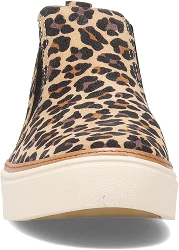 Toms Bryce Tan Classic Leopard Print Suede Slip Boot