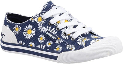 Rocket Dog  Women Homer Daisy Print Navy Casual Comfort Trainer