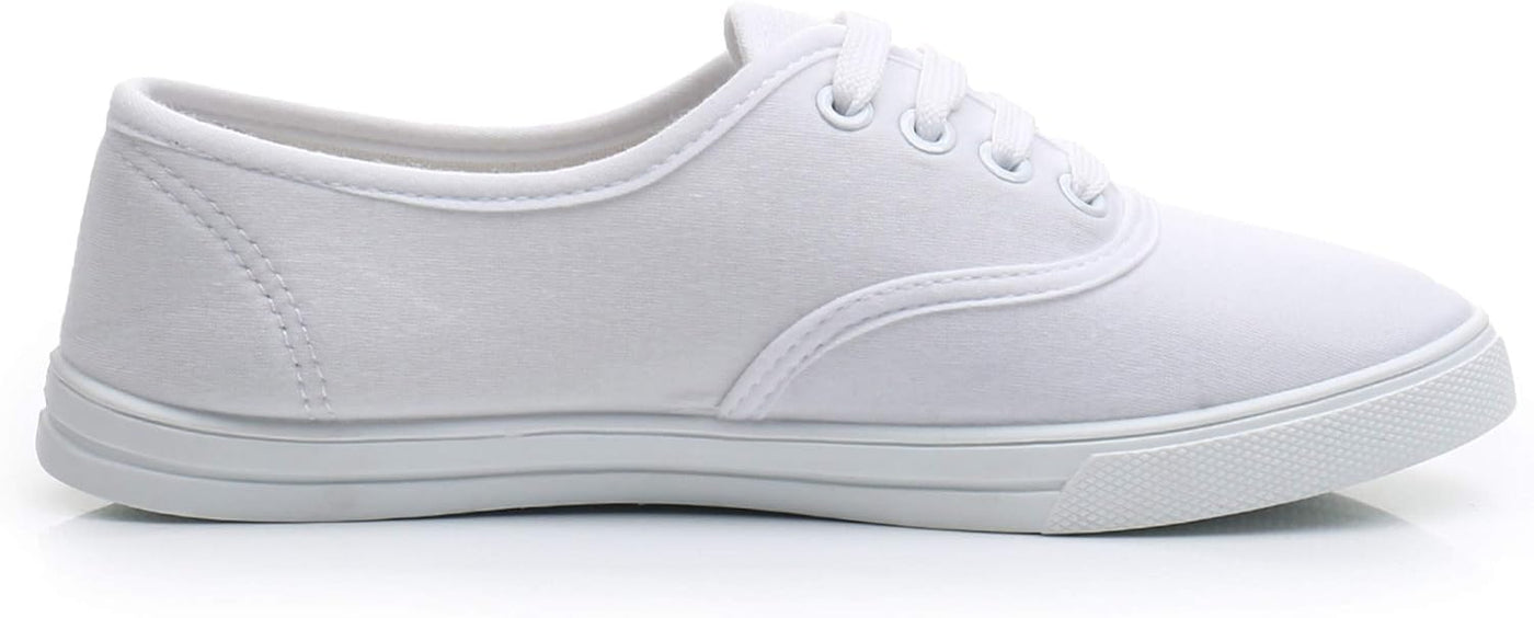 Group Five Plimsolls White - Women's Fashion Sport Shoes