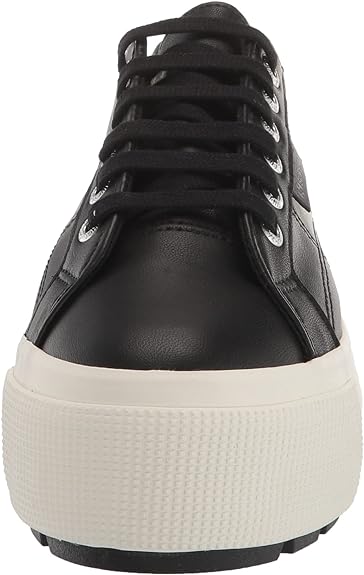 Superga Tumbled-Leather Women Sneakers Oversized Soles