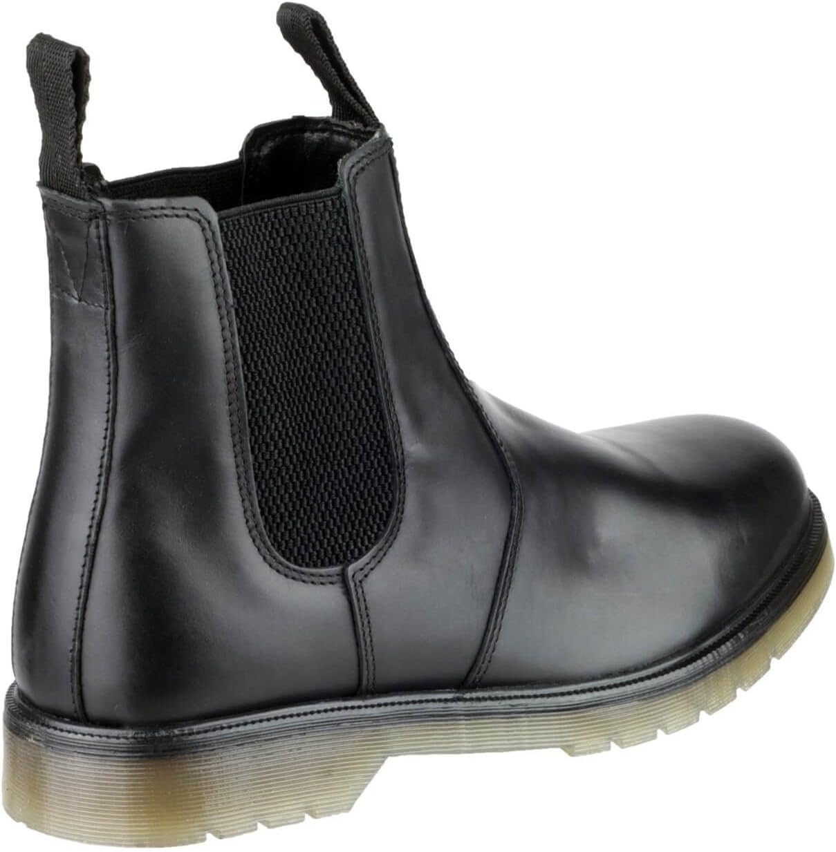 Amblers Colchester Black Hardwearing Unisex Chelsea Boot