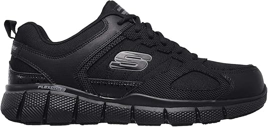 Skechers Workwear Telphin Sanphet Slip Resistant Black Shoe