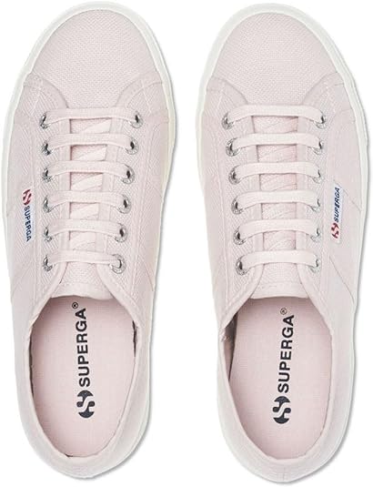 Superga  Stripe Platform Women Lace Up Trainer In Pink Smoke