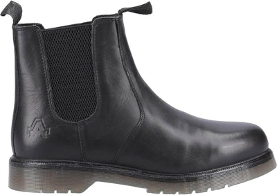 Amblers Colchester Black Hardwearing Unisex Chelsea Boot