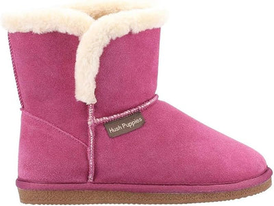 Hush Puppies Cozy Suede Slipper Bootie