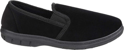 Fleet & Foster Men's John Twin Gusset Memory Foam Slipper