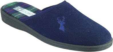 Mirak Buck Men's Navy Mule Slippers