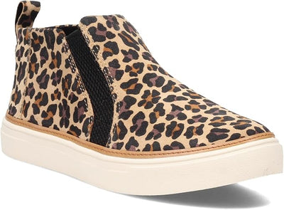 Toms Bryce Tan Classic Leopard Print Suede Slip Boot