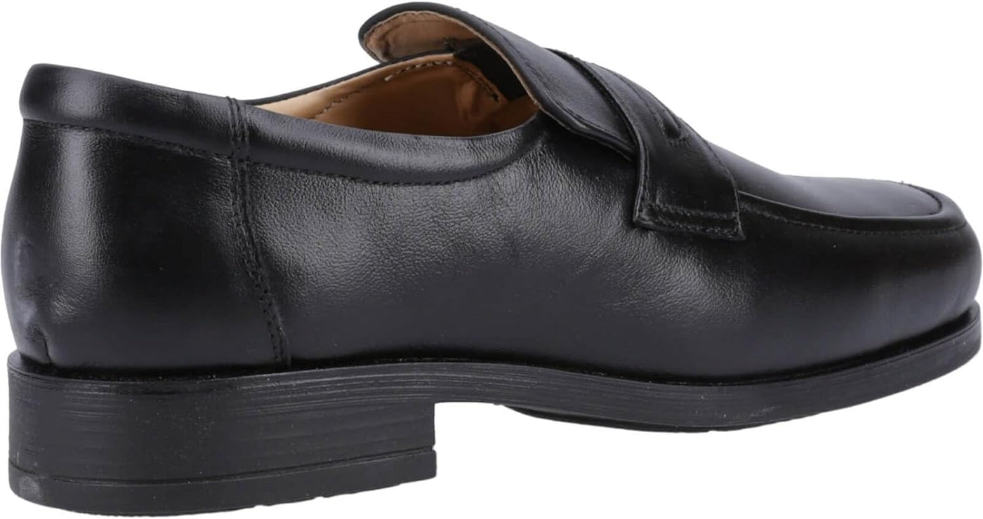 Amblers Manchester Slip on Classic Black Shoes