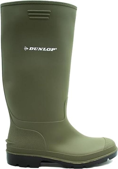 Dunlop Pricemastor Green Rubber Work Boots For Men