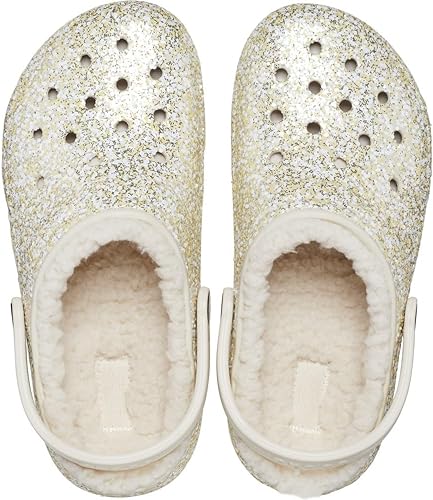 Crocs Kids' Classic Glitter Lined Clog