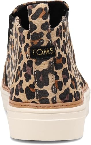 Toms Bryce Tan Classic Leopard Print Suede Slip Boot