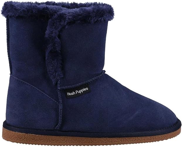 Hush Puppies Cozy Suede Slipper Bootie