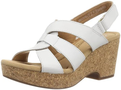 Hush Puppies Women's Clarks Ivory Wedge Sandal