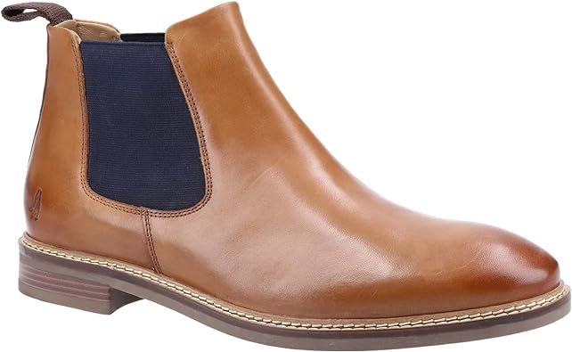 Hush Puppies Chelsea Men's Slip-On Elastic Tan Boots