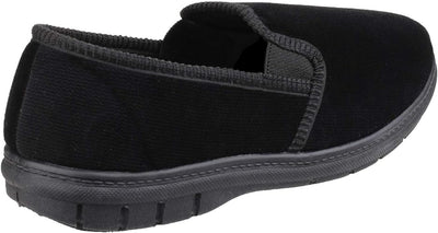 Fleet & Foster Men's John Twin Gusset Memory Foam Slipper