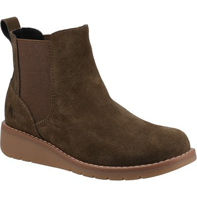 Hush Puppies Layla Suede Leather Ankle Womens  Boot