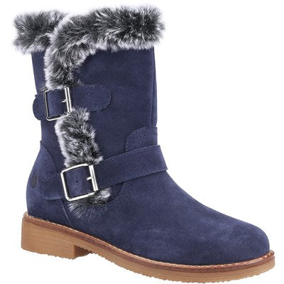 Hush Puppies Macie Mid Soft Faux Fur Collar Sole Boot