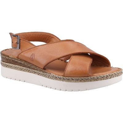 Hush Puppies Ladies Saphira Crossover Wedges Sandal