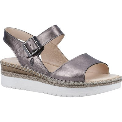 Hush Puppies Ladies Stacey Leather Strap Sandals