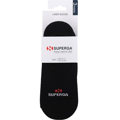 Superga Jockey Liner Compact Cotton Socks Black