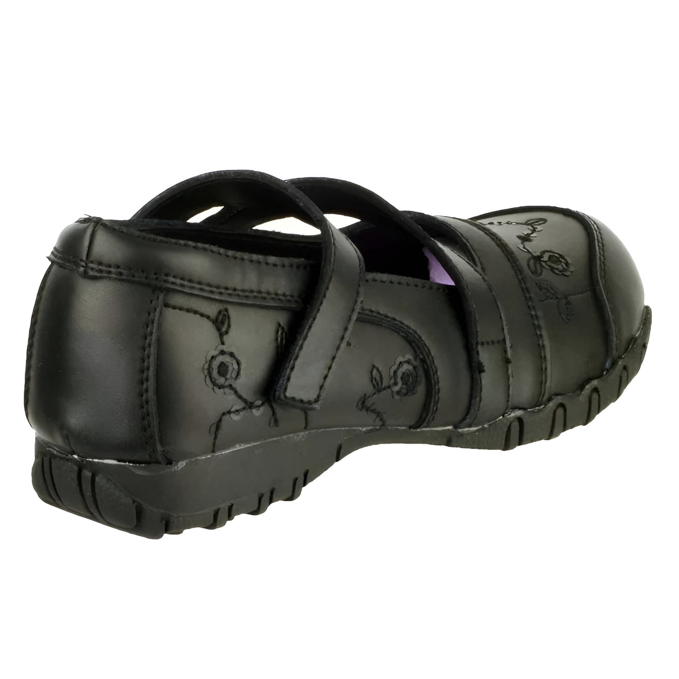 Mirak Tessa Girl's Black Flats Epcot Genuine Leather Stylish Shoes