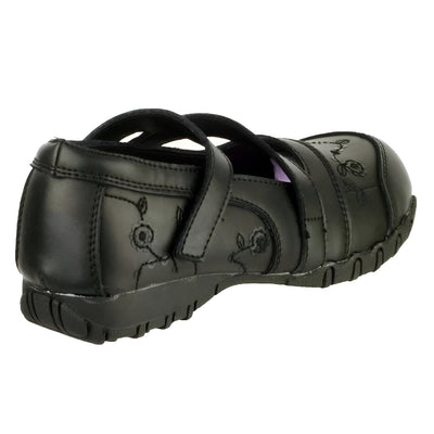 Mirak Tessa Girl's Black Flats Epcot Genuine Leather Stylish Shoes