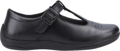 Hush Puppies Eliza Black Girls Junior School Shoes