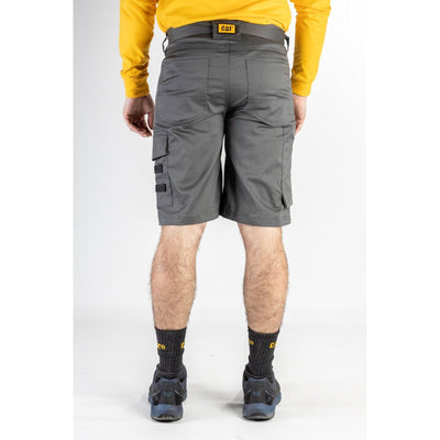 Caterpillar Tracker Gym Capri Pants Zipper Pockets Shorts