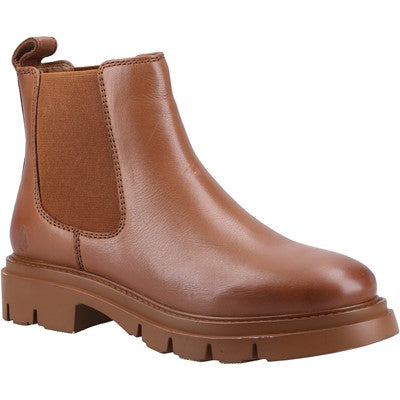 Hush Puppies Raya Chelsea Smooth Leather Beatles rubber pads Boot