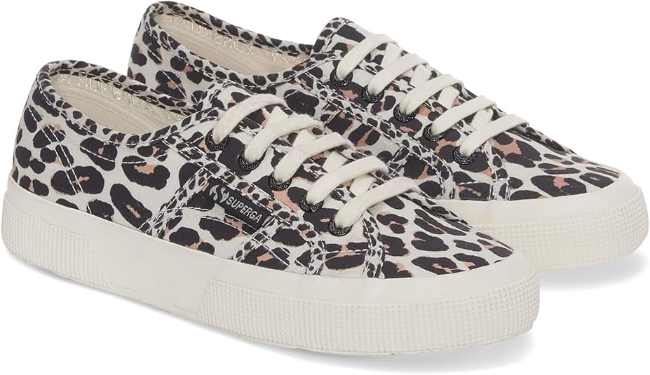 Superga Women Light Leopard Print Casual Sneakers