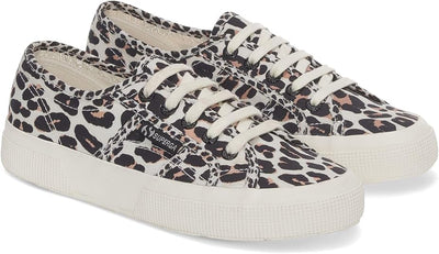 Superga Women Light Leopard Print Casual Sneakers