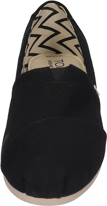 Toms Alpargata Black Recycled Cotton Canvas Shoes