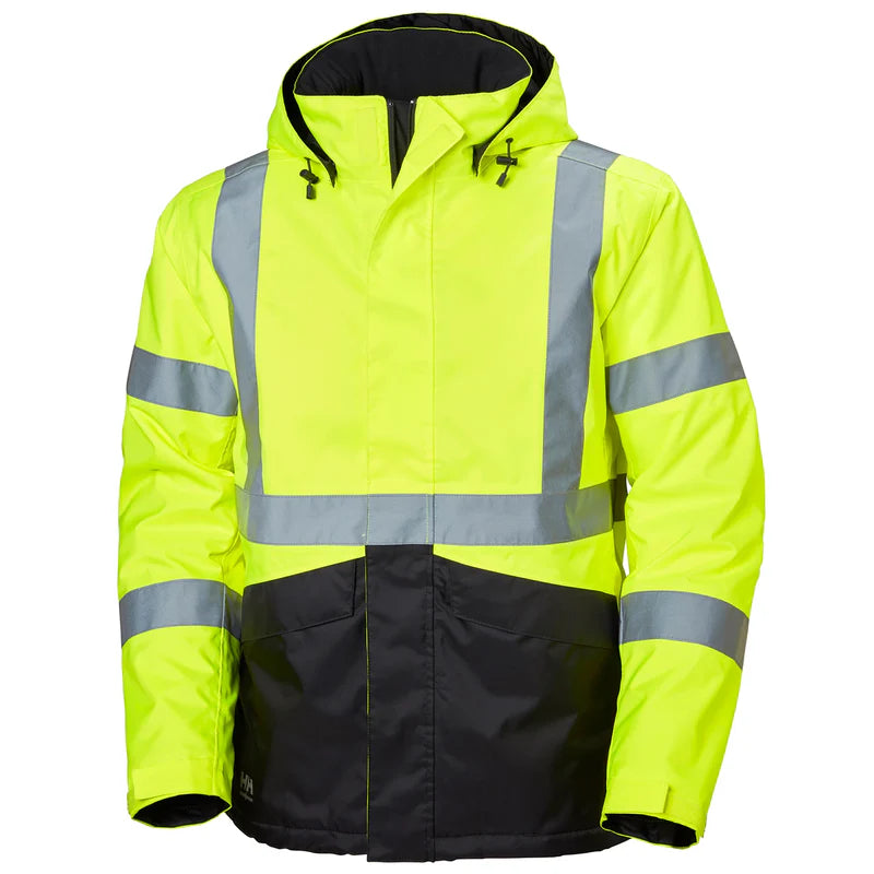 Helly Hansen Alta Lightflash Hi-Vis Winter Rain Shell Lime Jacket