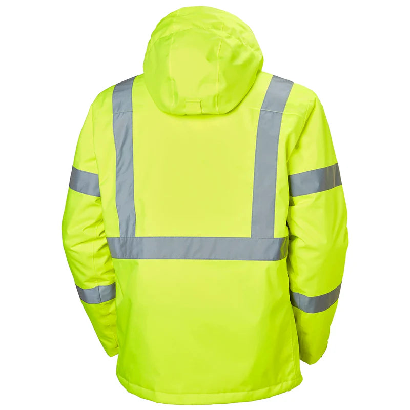 Helly Hansen Alta Lightflash Hi-Vis Winter Rain Shell Lime Jacket