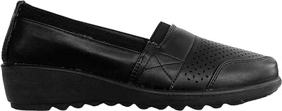 CV (Caravelle) Womens Dalston Slip On Black Shoe