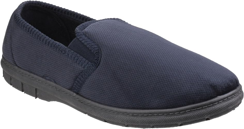 Fleet & Foster Men's John Twin Gusset Memory Foam Slipper