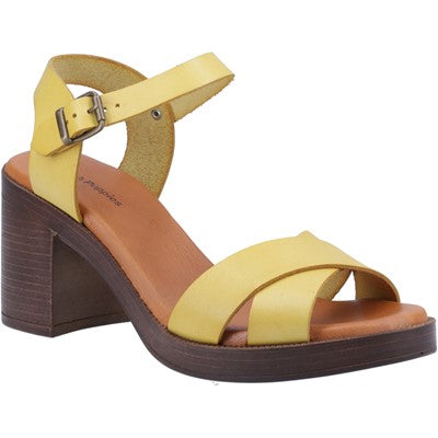 Hush Puppies Ladies Georgia Leather Heeled Sandals