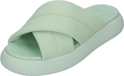 Toms Ladies Mallow Crossover Slide Soft Sandals