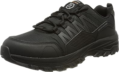 Skechers Fannter Men Slip Resistant  Black Occupational Shoe